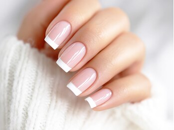 プラスジェイ 仙台長町店(plus J)/フレンチネイル　ホワイト