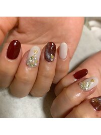 クリスマスネイル＊ギャラクシー