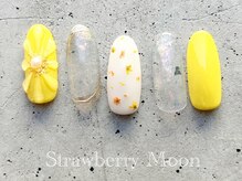 サロンストロベリームーン(Salon Strawberry Moon)/フラワーネイル　¥7980