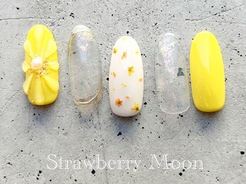 サロンストロベリームーン(Salon Strawberry Moon)/フラワーネイル ¥7980