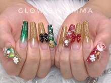 ロングネイルズ エマ(LongNails-Emma)/チップクリスマスネイル