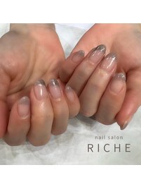 大人可愛い斜めフレンチ♪