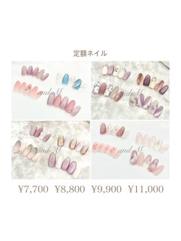アンドエム(&M)の写真/お客様のご希望に親身に寄り添い、日常から特別な日まで華やかな指先に♪毎月変わる限定定額デザインも★
