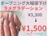 【ジュニアネイリスト】(オフなし限定)ハンド☆ラメグラ ¥3,300→¥1,500