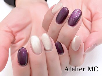 アトリエ エムシー 新富町(Atelier MC)/マグネットネイル+追加カラー