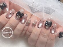 ルブリー(roovely)/ブラックリボンネイル