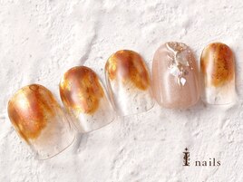 塗りかけべっ甲ネイル　7480円