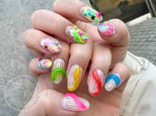 ネイルズガッシュトウキョウ 横浜西口店(NAILsGUSH TOKYO)/カラフル/個性派/ぷっくり