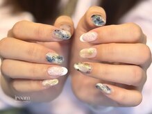 イロアム(iroam)/白レース/フレンチネイル/アート