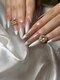 ネイルベベ(Nail bebe)の写真/自爪が伸びたような自然な長さだし♪モチやフォルムにこだわった仕上がり!視線集中の華やかな指先に変身★