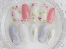 ネイルサロン あかねいろ/春夏大人シンプル　ニュアンス