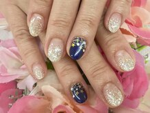 ディーネイル 京橋(D-nail)/立和名/星空ネイル