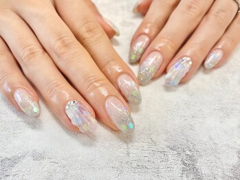 アール(R)/#人魚の鱗ネイル