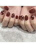 【学割U24】ハンド　ワンカラーネイル　￥4500→　￥4000