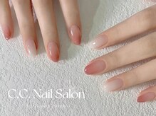 シーシーネイルサロン 池袋(C.C.Nail salon)/チークネイル+カラグラ