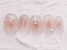 ネイルメゾン 渋谷店(NAIL MAISON)/チークマグネットフレンチ￥7800