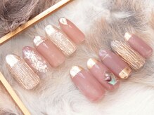 トゥーシェネイルズ(Touche'nails)/綺麗めニュンアンスデザイン