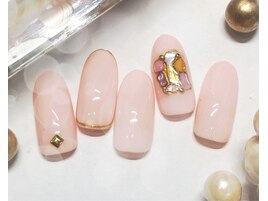 スタンドガラス風ネイル立川