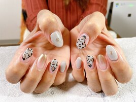 当月外定額B レオパードネイル