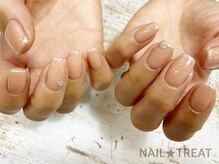 ネイルトリート 茨木駅前店(NAIL TREAT)/ヌーディーベージュ