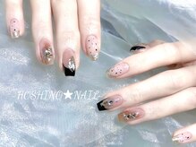 ホシノネイル(HOSHINO NAIL)/持ち込み・ミラー・フレンチ 