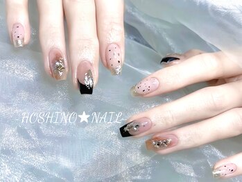 ホシノネイル(HOSHINO NAIL)/持ち込み・ミラー・フレンチ 