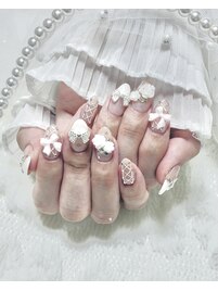 ガーリー♪韓国ネイル