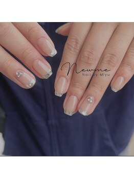 ビジューネイル ムー(Bijou nail Moo)/ガラスフレンチ