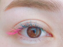 ミニョンアイラッシュデザインサロン 金剛店/colorful colorでカワイイ目元♪