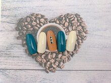 ネイルサロン&スクール ジーナ(GINA)/青色くすみカラーネイル