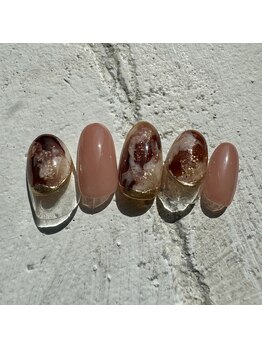 ローザネイル(Rosa Nail)/カフェラテネイル