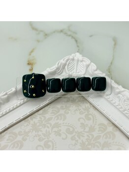 キャンアイドレッシー 茨木店(Can I Dressy)/グリーンスタッズネイル