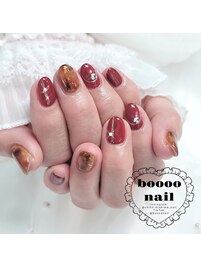 ボルドべっ甲ネイル