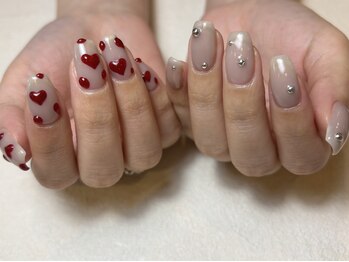 ジュイール ネイル 千葉店(Jouir nail)/ぷっくりハート