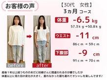 スロース鍼灸整体院(SLOTH鍼灸整体院)/30代 3ヵ月ダイエット(痩身)成果
