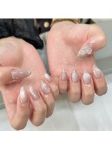 ザ バームシックス 銀座三丁目店(THE BALM six)/ブライダルネイル/ローズパーツ