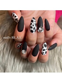 ネイルズリアル 倉敷(nail's RE.A.L)/ダルメシアンネイル