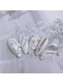 花嫁ネイル　ブライダル