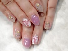 ラルネイル 大宮(Lull. nail)/#お花ネイル#春ネイル#ピンク