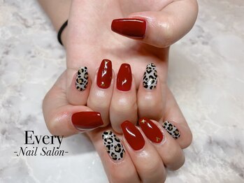 エブリ 厚木妻田店(Every)/ヒョウ柄ネイル