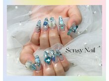 センシー ネイル スタジオ(Sensy Nail Studio)/チップ長さ出し+パーツ乗せ放題