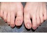 【再来】 Foot　ワンカラー＋親指アート　¥7,800