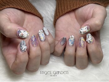 エンジェルガーデンネイル 池袋店(Angelgarden nail)/立体雪だるま
