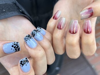 ネイルアルケー(Nail ARCHE)/個性派アシメネイル