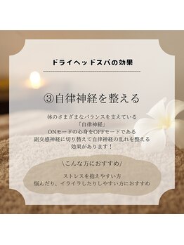 癒し~ぷ 那覇店/ドライヘッドスパ効能3