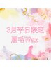 眉毛wax【3月平日☆限定】フェイスパックプレゼント付き! 5800円→4400円