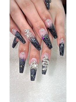 スカルプ/ラメグラデーション