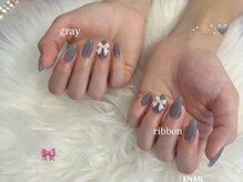 ENAIL　高田馬場店/ワンカラー×リボン