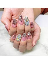 シャンディー(Shandy)/ラメグラデーション＋アート