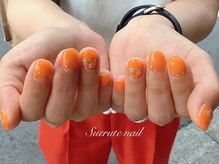 スエルテ ネイルサロン 北千住店/ビタミンカラー&押し花 ¥7000